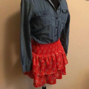 Forever 21 Silk Skirt